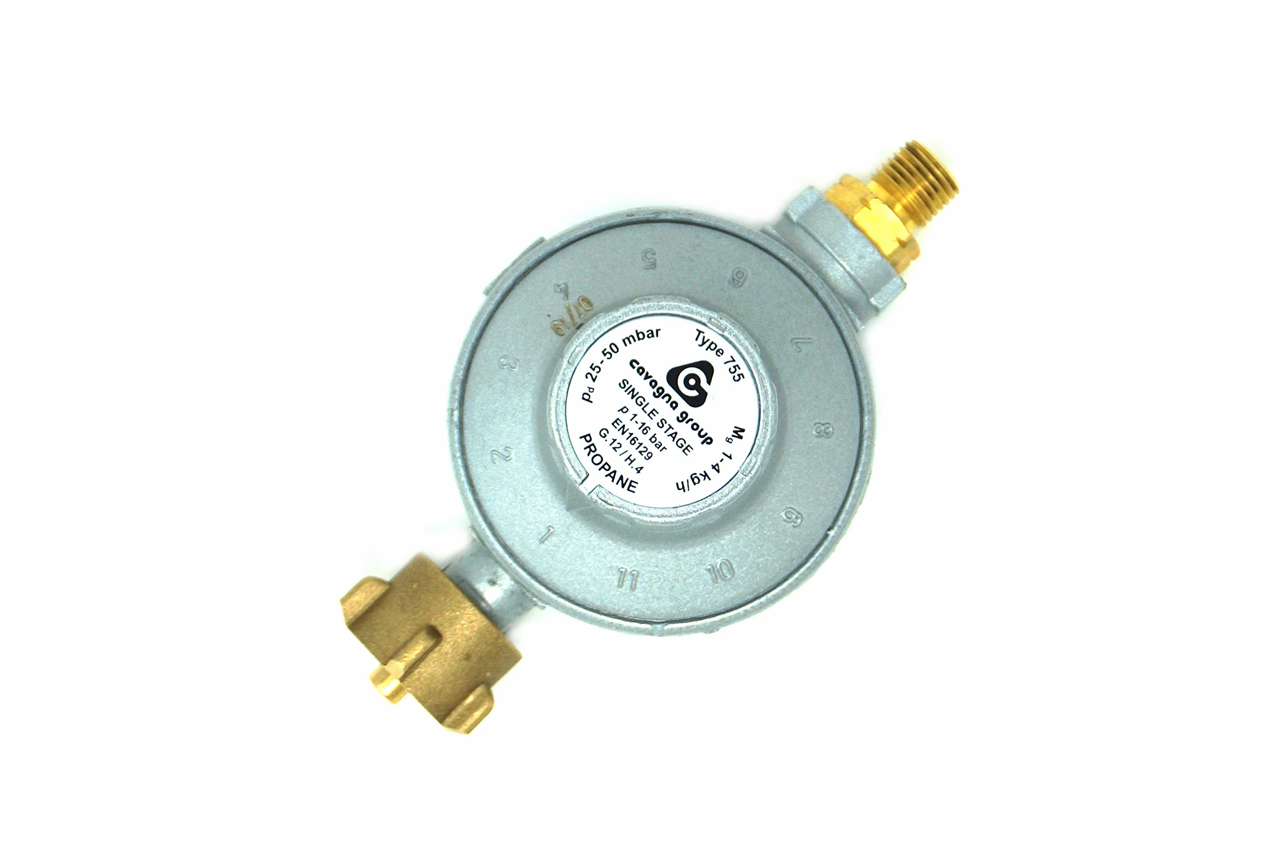 Cavagna Régulateur Basse Pression 25-50mbar réglable 11 Niveaux pour Gaz