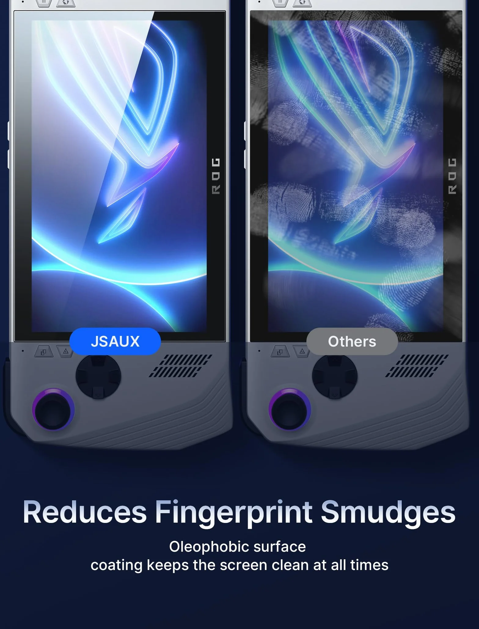 JSAUX Verre Trempé 9H Ultra HD pour ROG Ally/Xbox Ally (2025/2024), 7″ Protection d’écran Anti-rayures Lot de 2
