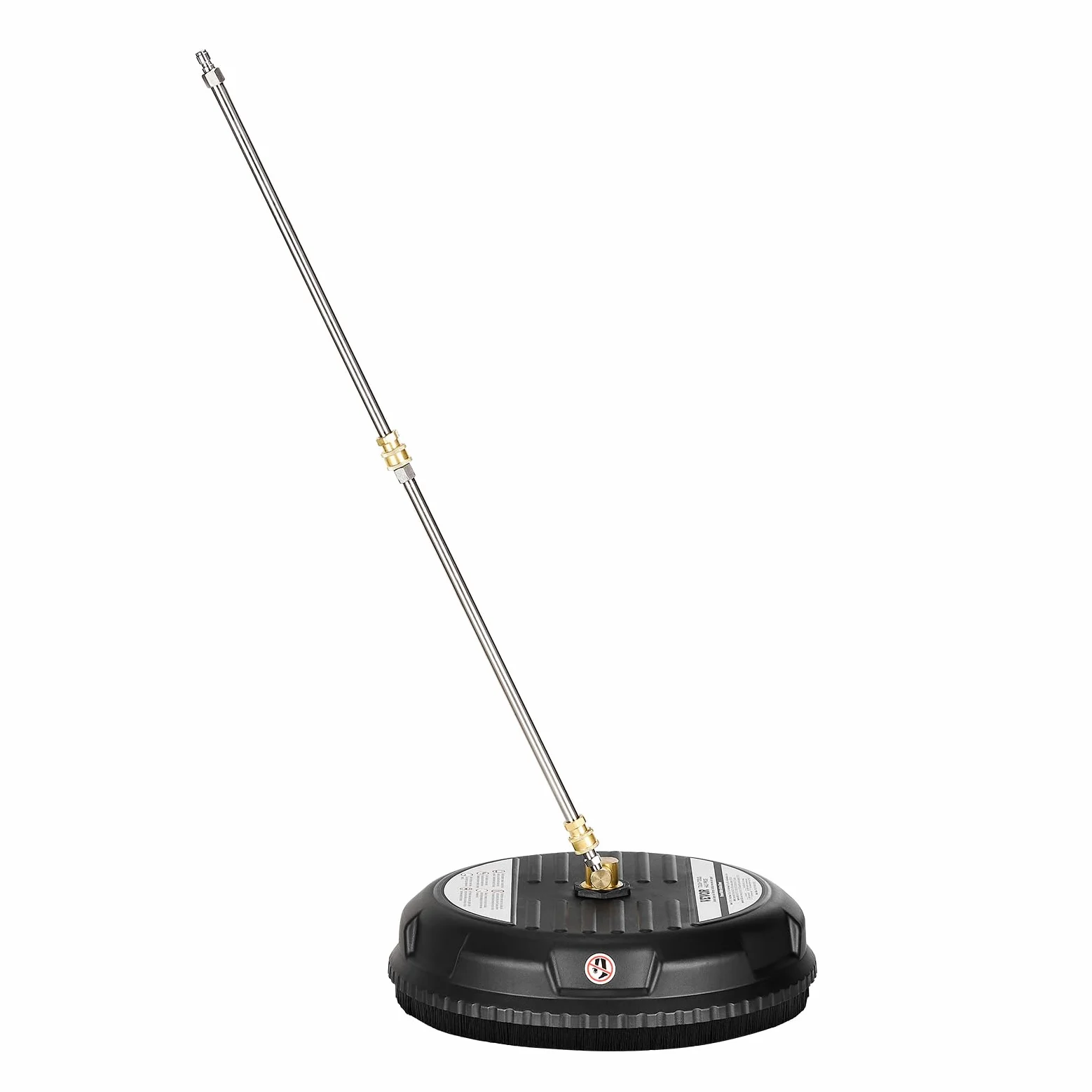 VEVOR Nettoyeur de surface pour nettoyeur haute pression 385 mm, accessoire nettoyeur sol en plastique sur roues, 206 bar max. connecteur 0,635 cm 2 buses de pulvérisation 2 tiges extension pour béton