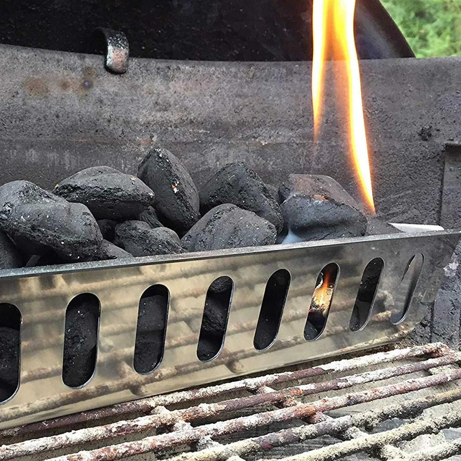 WELL GRILL Paniers à Charbon Cheminée Barbecue pour Weber 57 & 67cm Charbon Briquettes