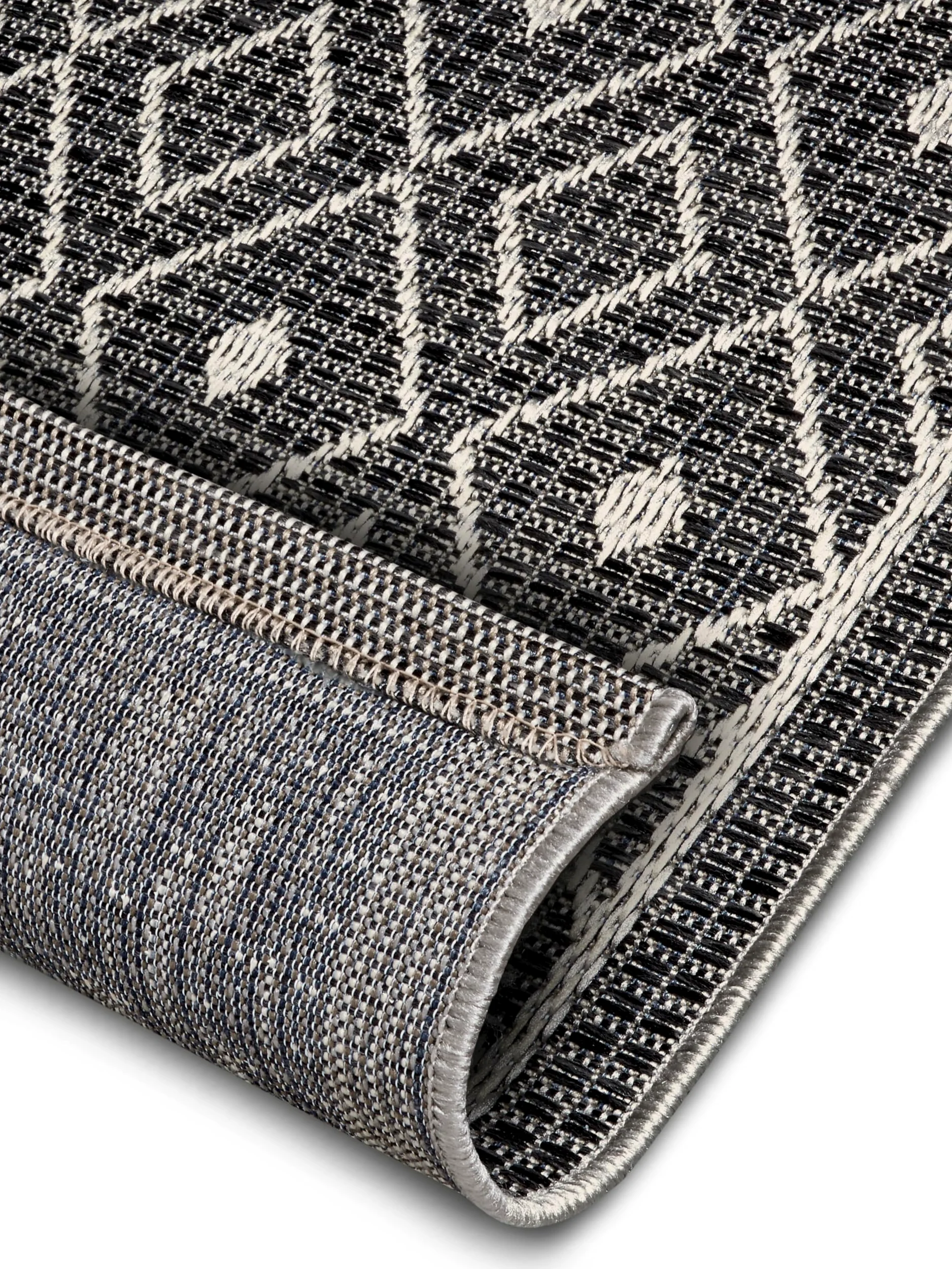 HANSE Home Lahal Tapis d'extérieur résistant aux intempéries, Motif géométrique Moderne, en Losanges, imperméable, Robuste, Tissu Plat, pour Jardin, Balcon, terrasse, Salon, Gris Beige, 190 x 290 cm