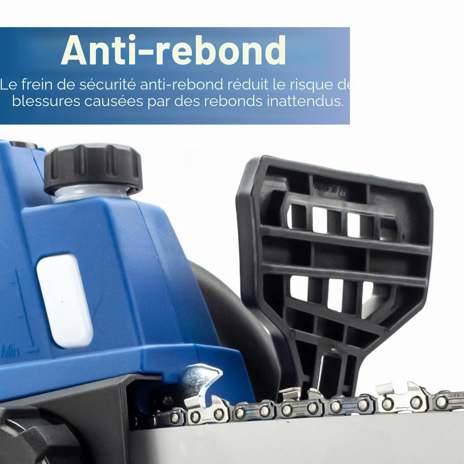 Hyundai Tronçonneuse Sans Fil 20 V Brushless, Guide et Chaîne 25 cm, Batterie Li-ion 4 Ah, Chargeur Inclus, Élagage, Garantie 3 Ans - HY2190