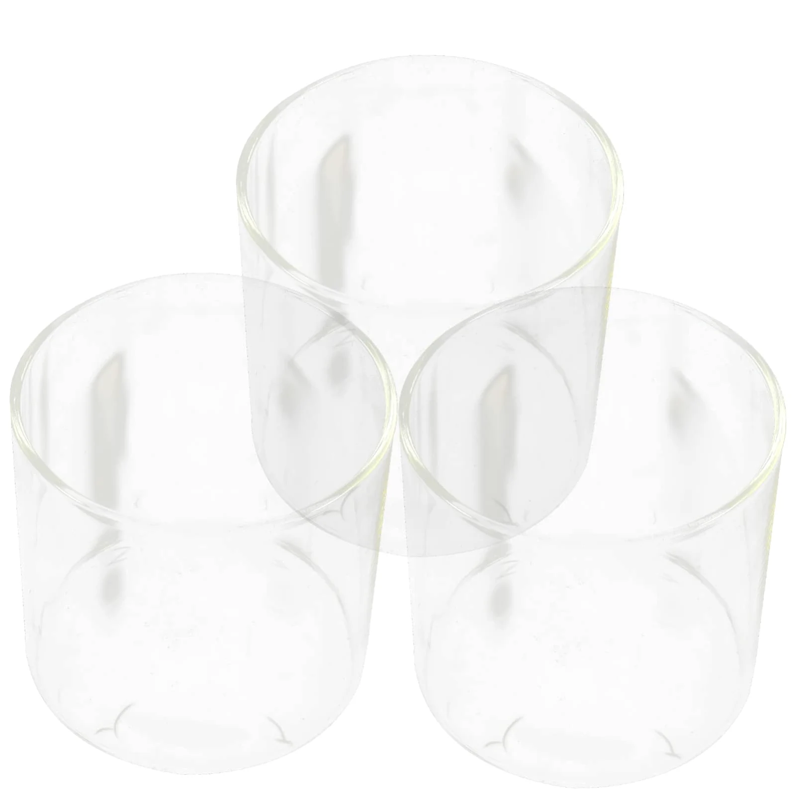 Toyvian 3 Pièces Lot de Vases Cylindriques Verre Transparent pour Compositions De Fleurs Et Aquarium Hydroponique