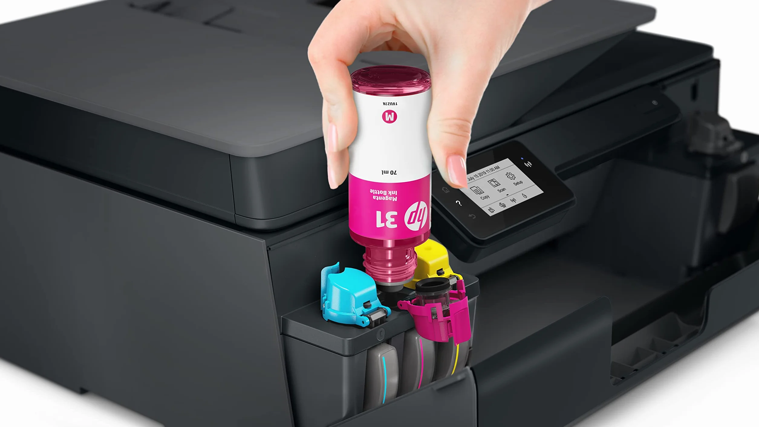 HP Smart Tank Plus 570 Imprimante tout en un Jet d'encre couleur 3 ans d'encre inclus A4 Wifi