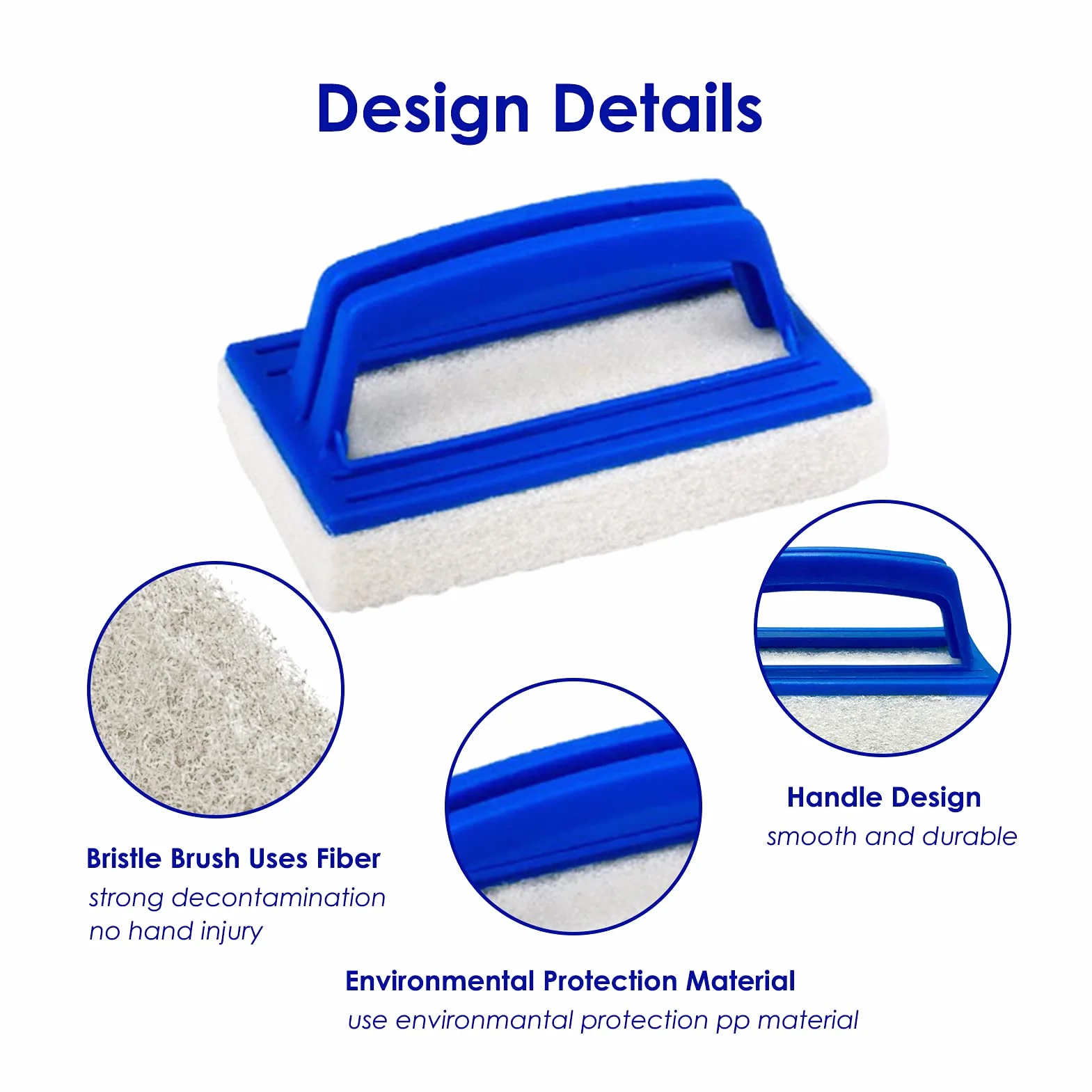 Brosse Piscine Eponge Nettoyage Ligne d'eau Paroi Mur Lot de 3