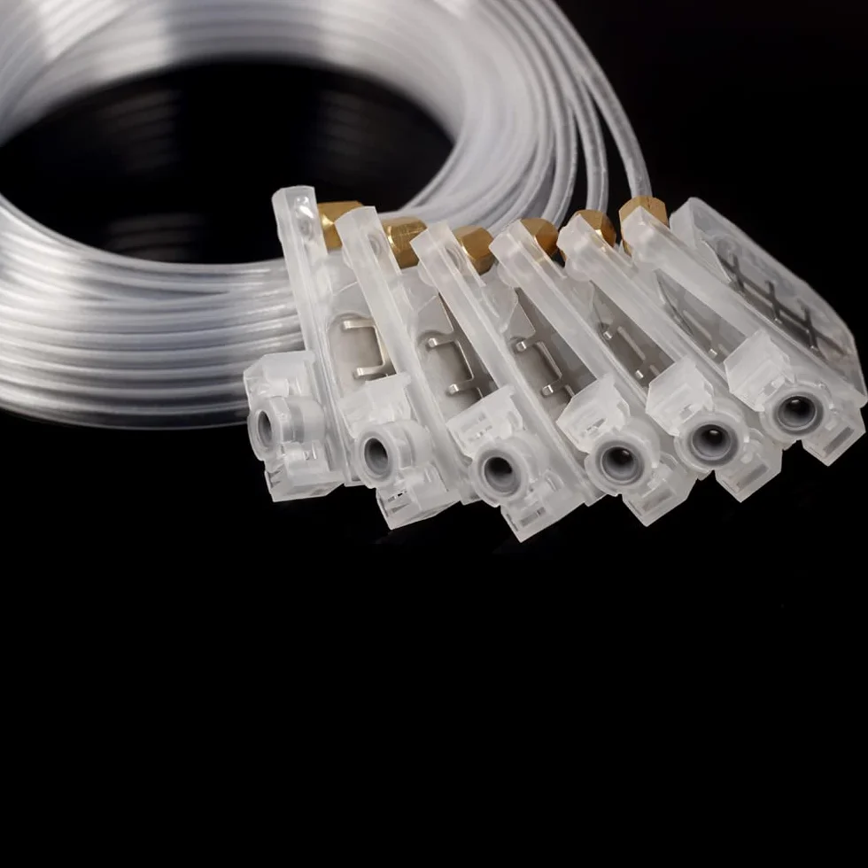 DTF Tube d'encre d'imprimante 150cm A3 A4 L805 L801 L1800 R1390 DTG 6 Lignes Pipeline Transparente