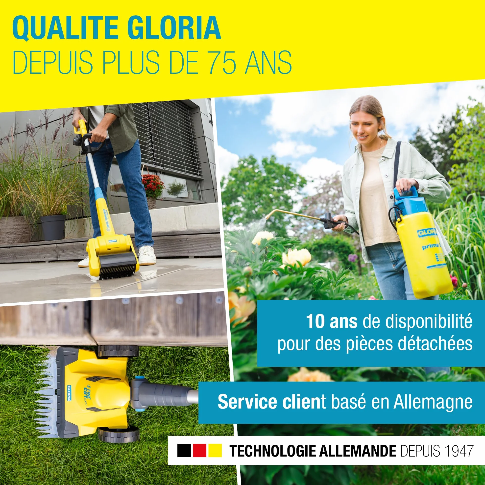 Gloria Désherbeur Thermique à Gaz Thermoflamm bio Professional PLUS 1000 °C pour Grandes Surfaces