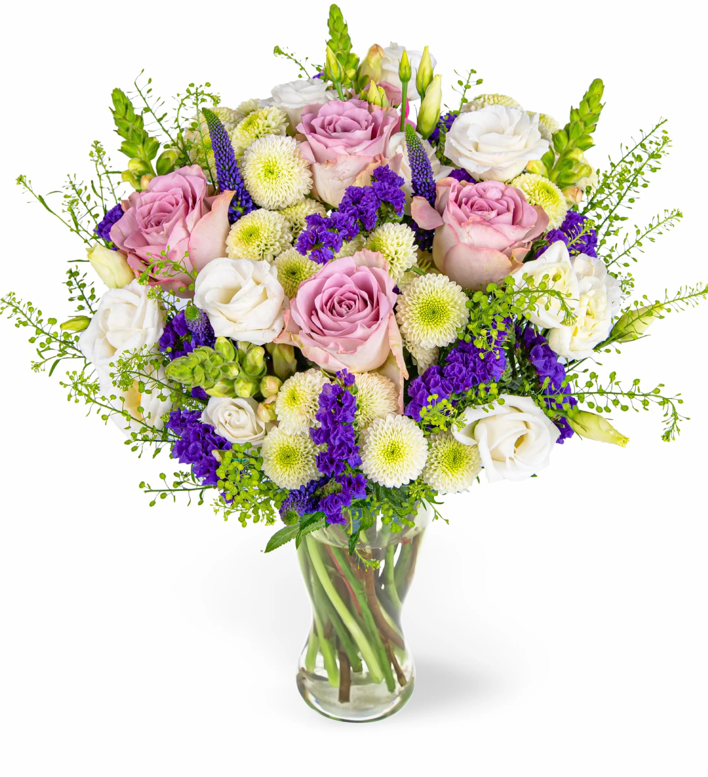 Arrangement floral frais taille L – Cadeau élégant livré à la main – Anniversaire, mariage, condoléances