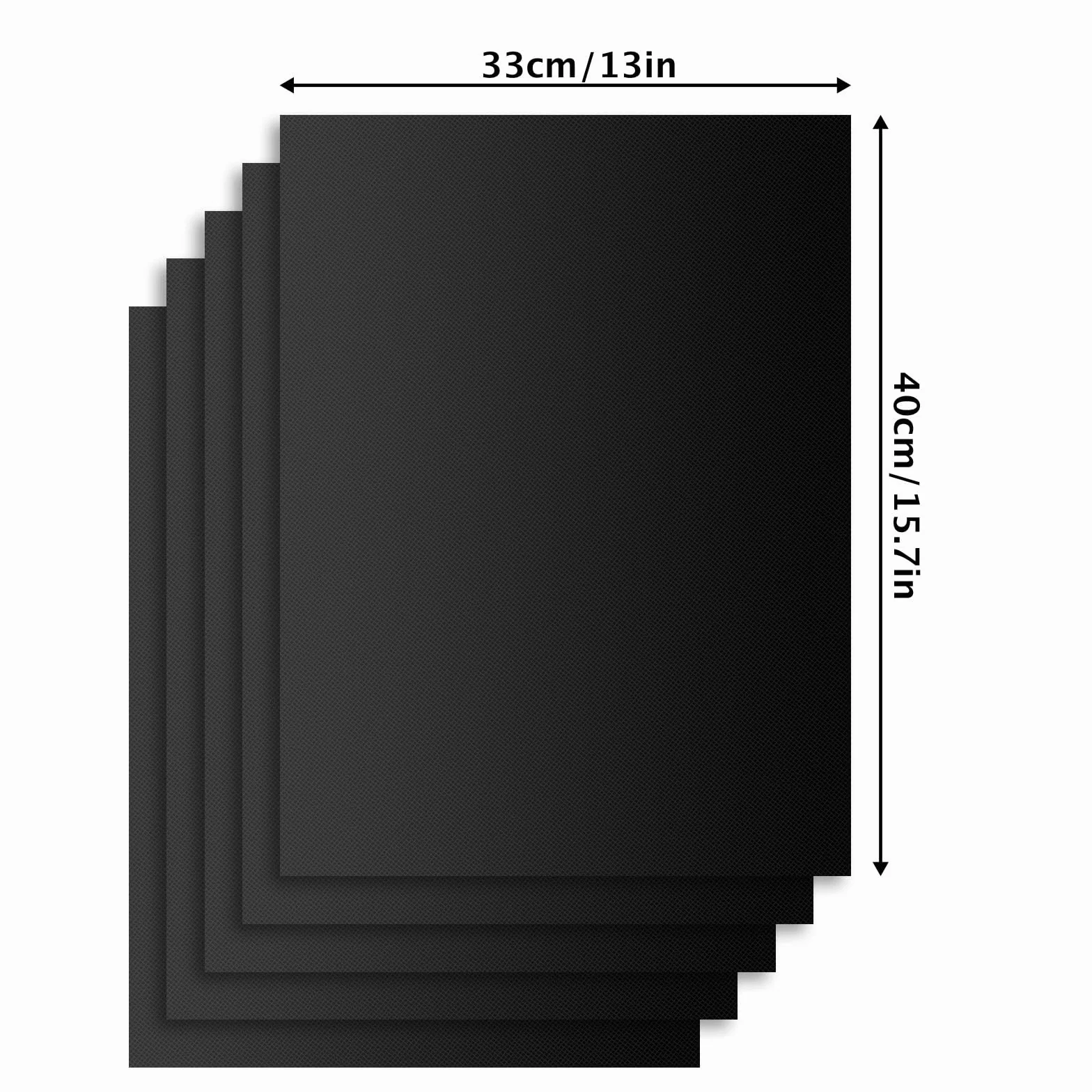 Tapis de Barbecue Antiadhésifs en Téflon 40x33cm Lot de 5 Reutilisable sans PFOA