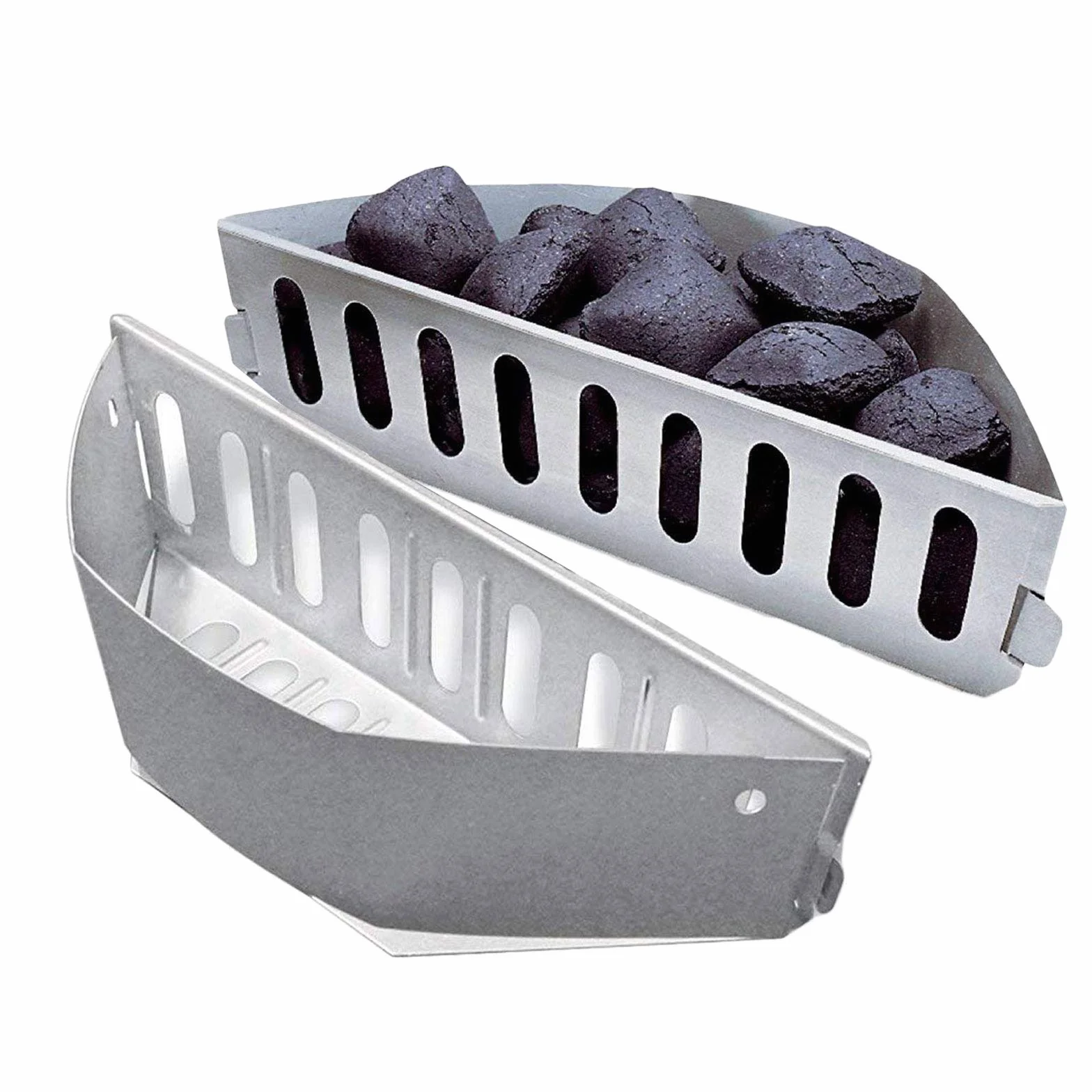 WELL GRILL Paniers à Charbon Cheminée Barbecue pour Weber 57 & 67cm Charbon Briquettes