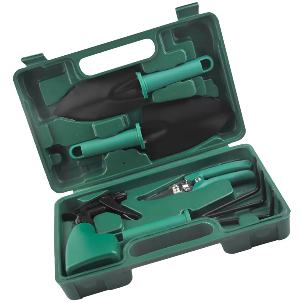 Kisangel Kit Outils de Jardinage avec Râteau Pelle et Autres Outils Pratique pour Jardin Coffret Inclus