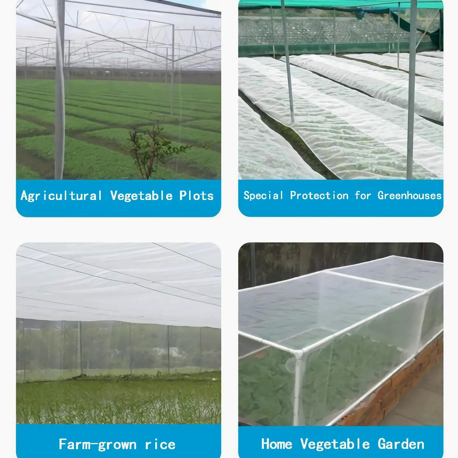Filet anti-insectes de jardin - Tunnel de culture en maille fine pour protéger les légumes, les plantes, les fruits, les fleurs des insectes, des oiseaux, des insectes
