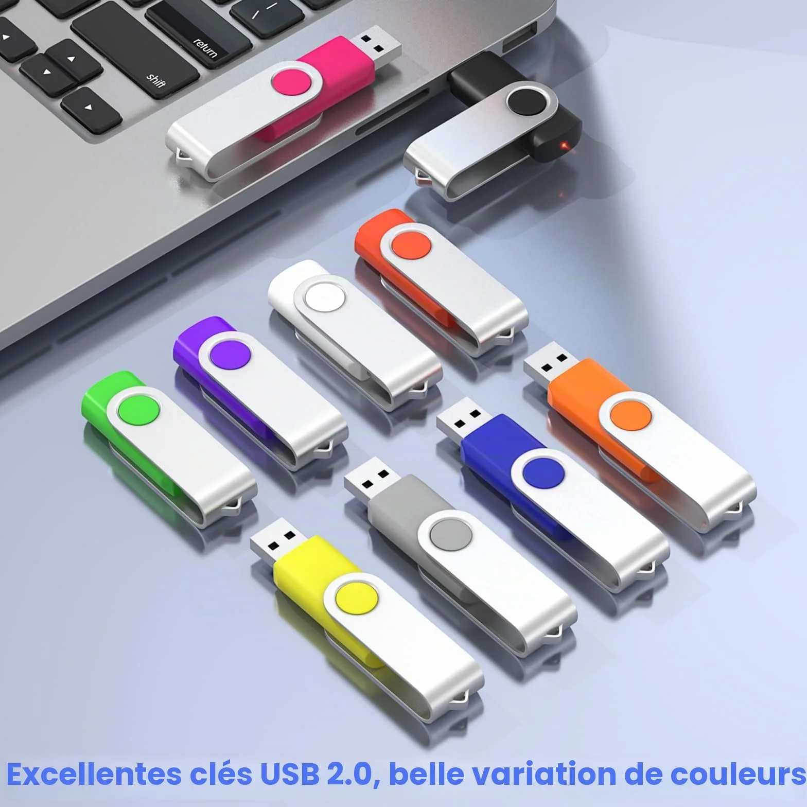 ABLAZE Clé USB 2.0 16 Go Lot de 10 Pivotant
