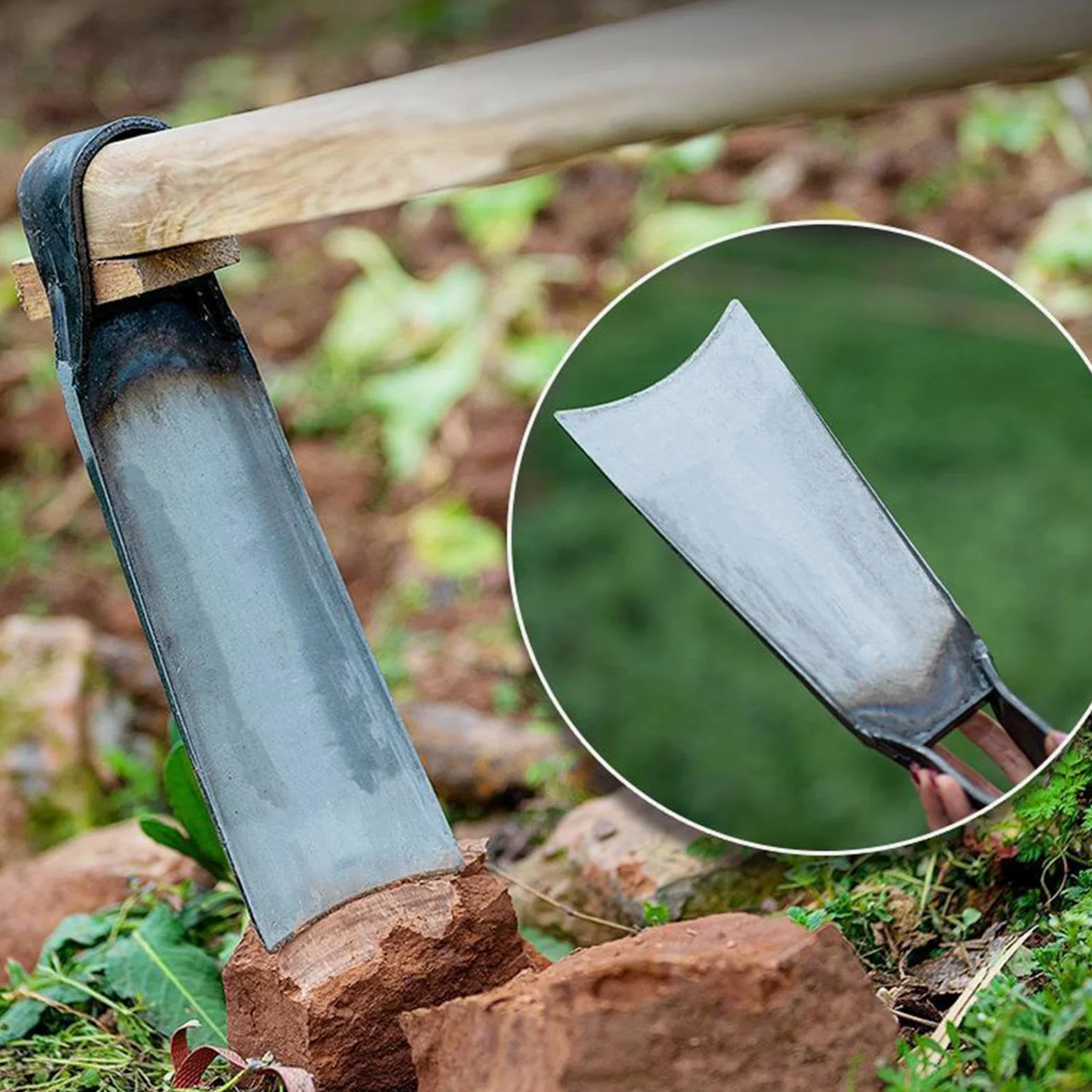 Outil de Jardinage Sarcloir Râteau Robuste en Acier au Carbone | Outil à Main pour Désherbage Préparation Sol Pelouse Plantation Arrosage et Désherbage