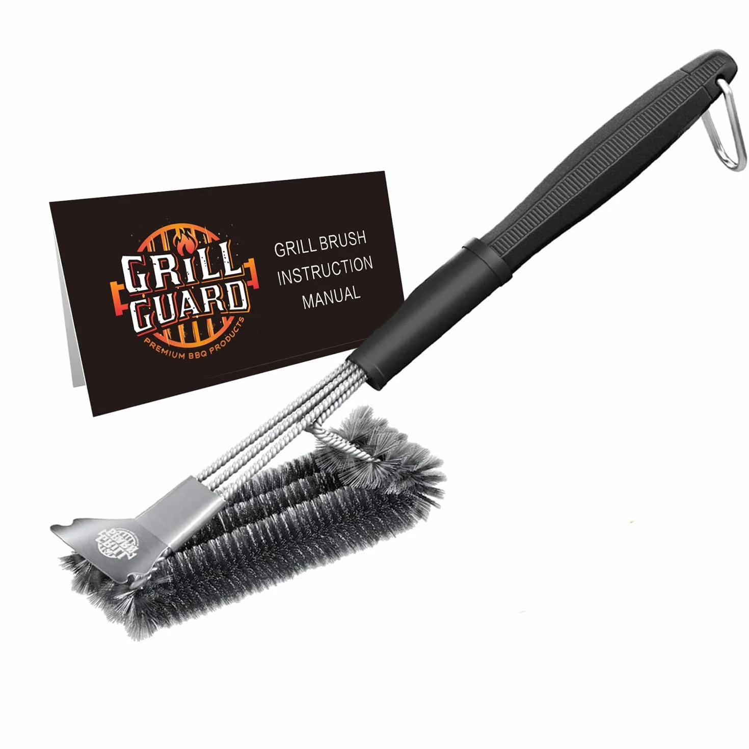 Brosse de Nettoyage Barbecue Acier Inoxydable 35 cm Grattoir Weber Gaz Charbon