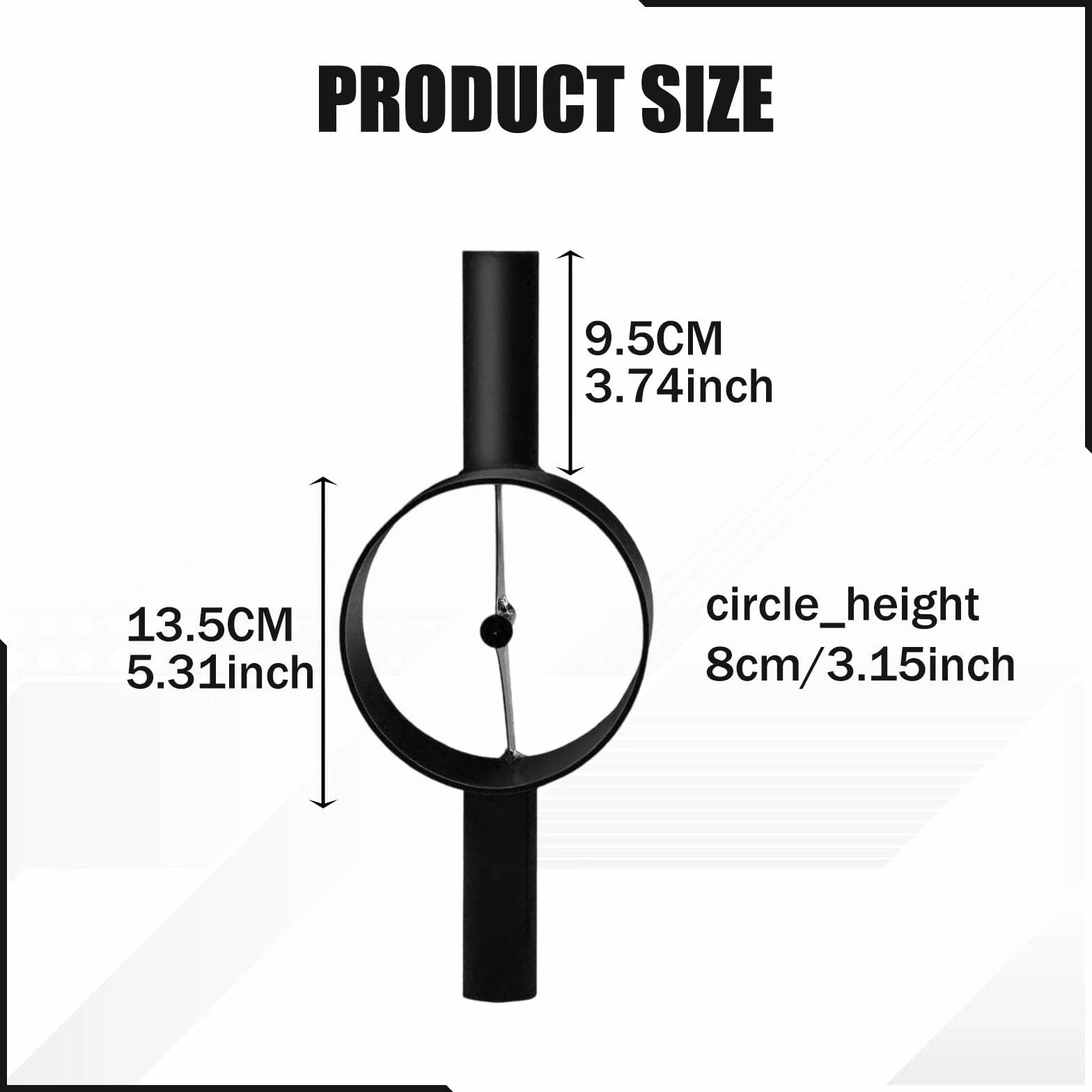 Fendeur à Bambou Manuel en Acier, Séparateur de Bambou Robuste avec Manche Allongé, Outil de Fendage Efficace pour Artisanat, Vannerie et Projets DIY (Noir, 2 Coupes)