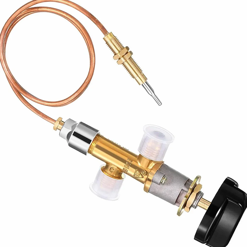 Kit Soupape de Contrôle de Sécurité Gaz GPL Basse Pression Panne Cheminée Thermocouple 5/8-18UNF