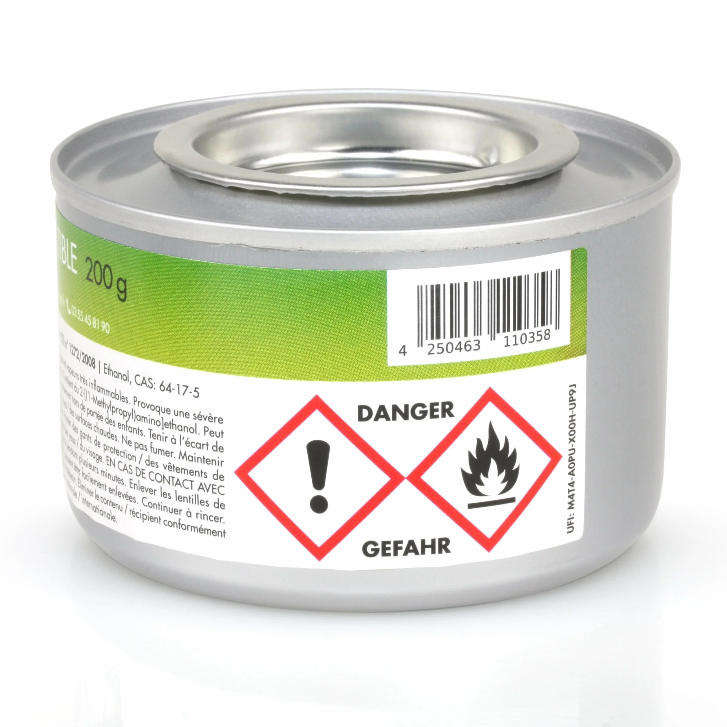 Höfer Chemie Pâtes Combustibles 200 g Lot de 12 – Bioéthanol Réutilisable Durée 2,5 Heures