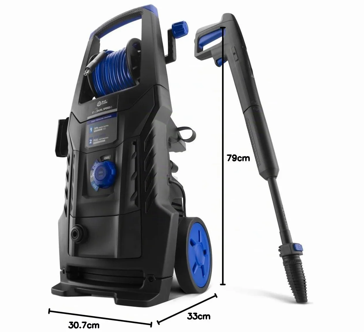 AR Blue Clean Nettoyeur Haute Pression e-2DUALSPEED D avec sonde de Débouchage pour Canalisations e Patio Cleaner (2200 W, 160 bar, 460 l/h)