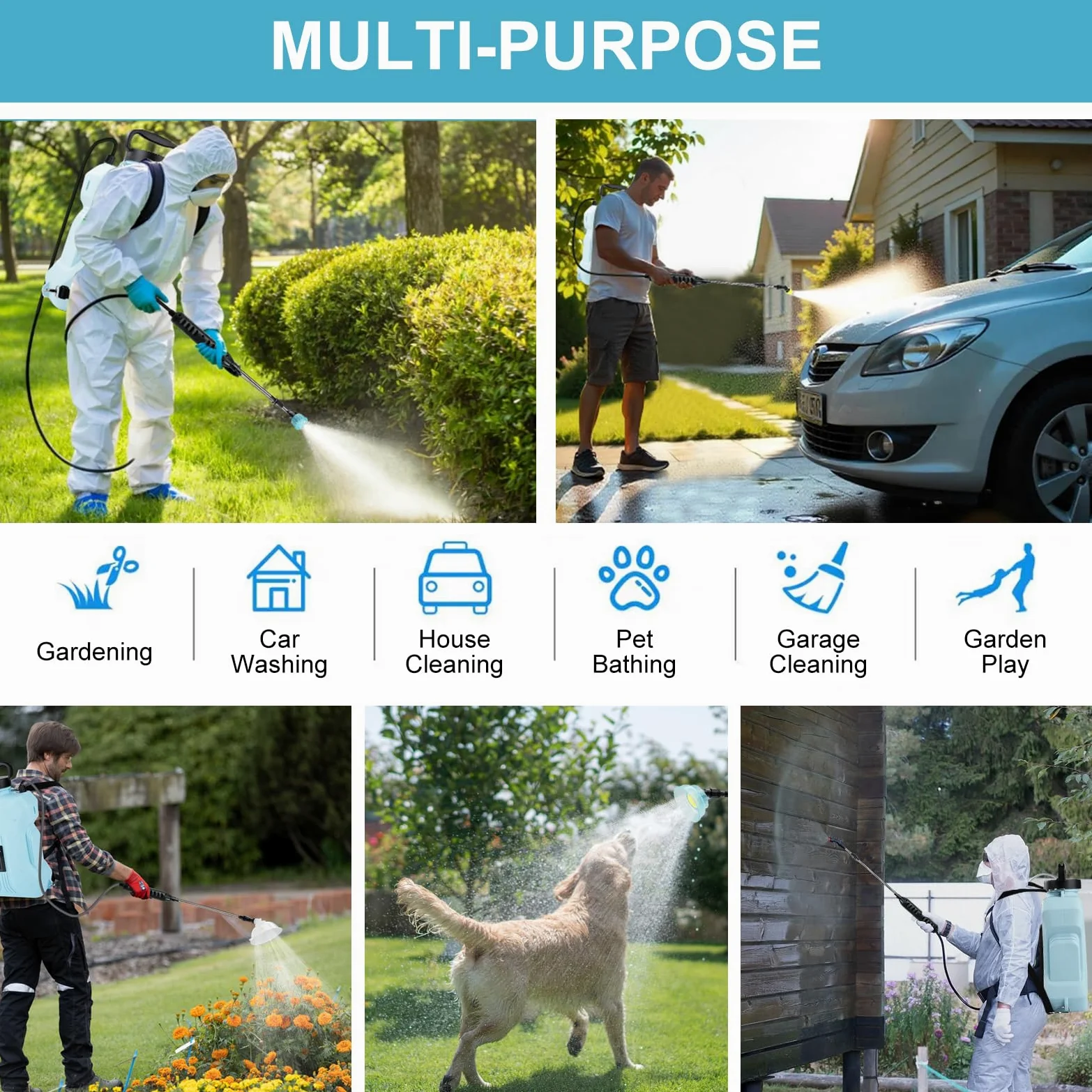 Pulvérisateur de Jardin électrique, désherbeur, arroseur, capacité de 12 L