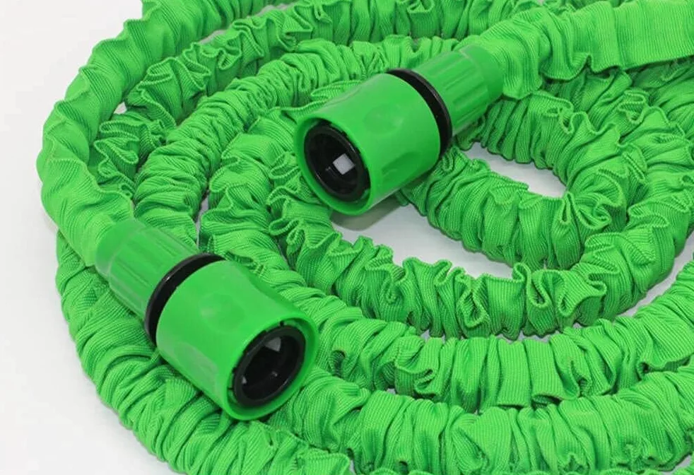 Yiting Tuyau d'arrosage extensible de 7.5m/15m/30m/37.5m/45m/60m avec 8 mode pulvérisation, Adaptable 1/2" et 3/4" raccords de connecteur, hose-Tuyau extensible à Pression d'Eau (37.5 Mètres, Vert)