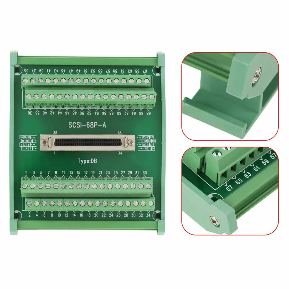 Module d'interface DB68 broches Connecteur femelle pour carte de dérivation