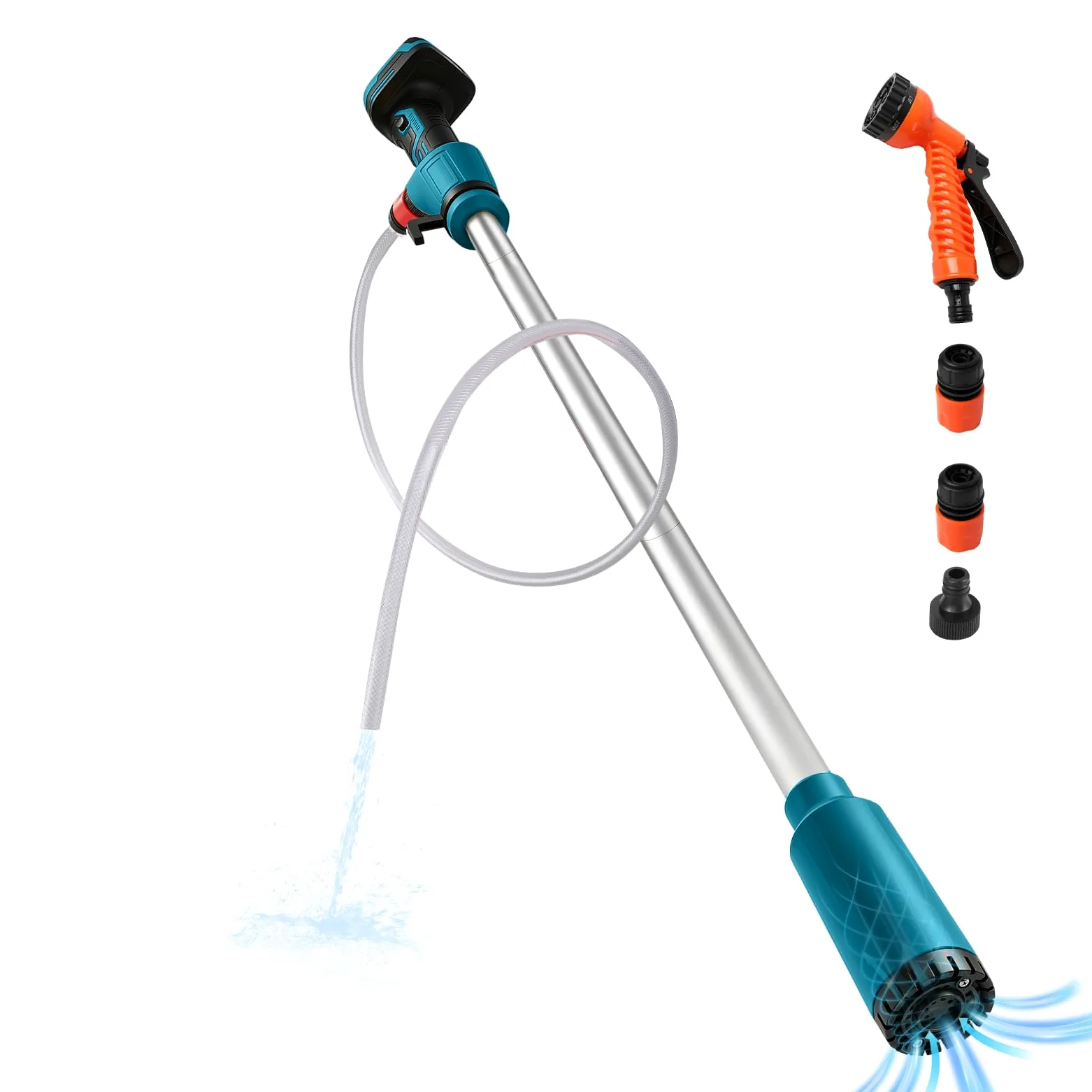 Pompe de transfert d'eau sans fil compatible avec batterie Makita 18 V, 16 000 tr/min, pompe submersible portable pour piscine, jardin, étang, bateau, barils de pluie, drainage
