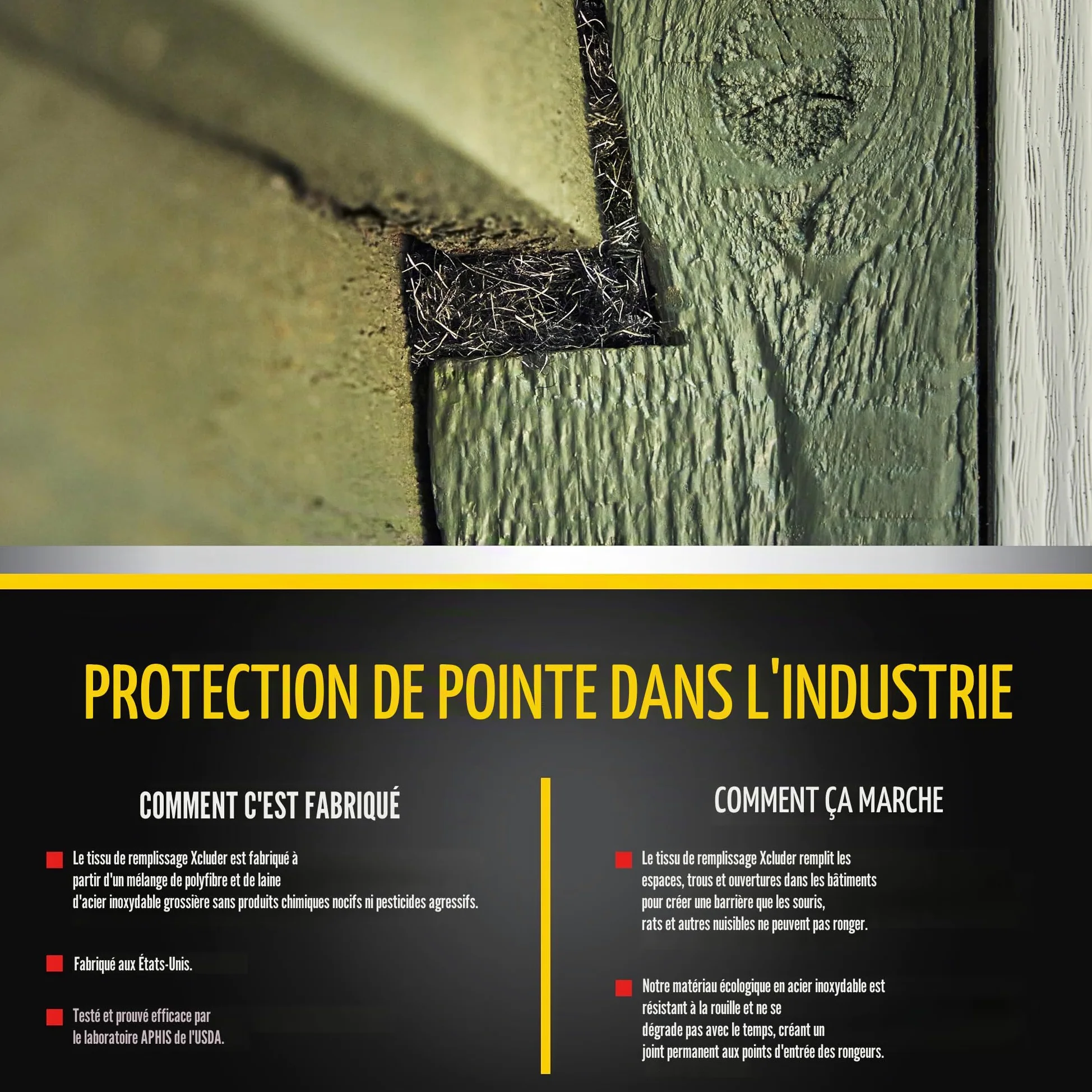 Xcluder Boîte de 6 rouleaux de tissu anti-rongeurs