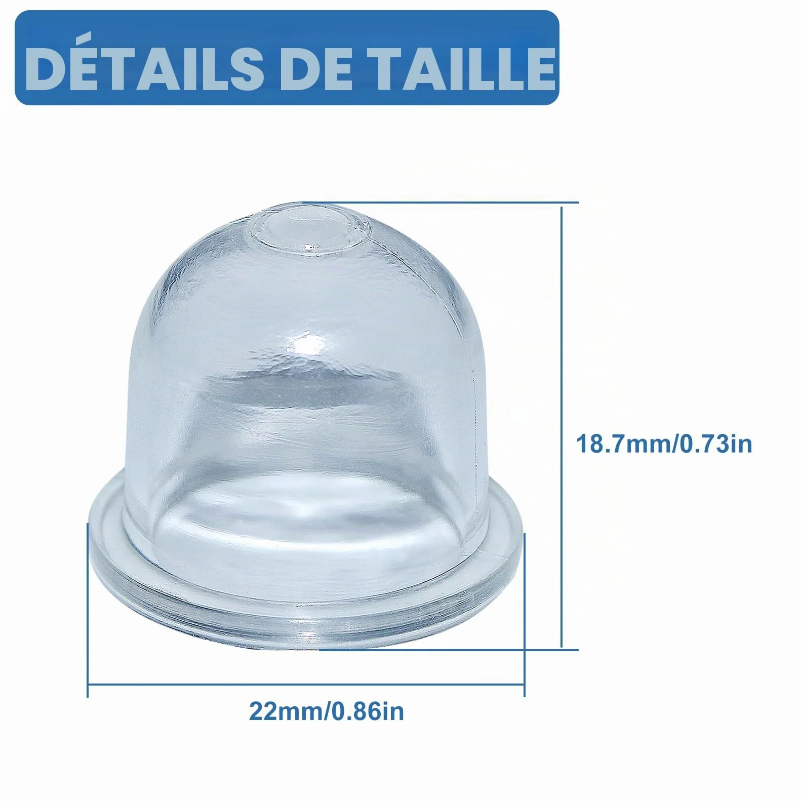 Ampoule d'amorce pour STIHL FS38 FS40 FS45 FS55 FS56 FS80 FS85 Débroussailleuse Coupe-bordure Taille-haie 22mm 10 Pièces