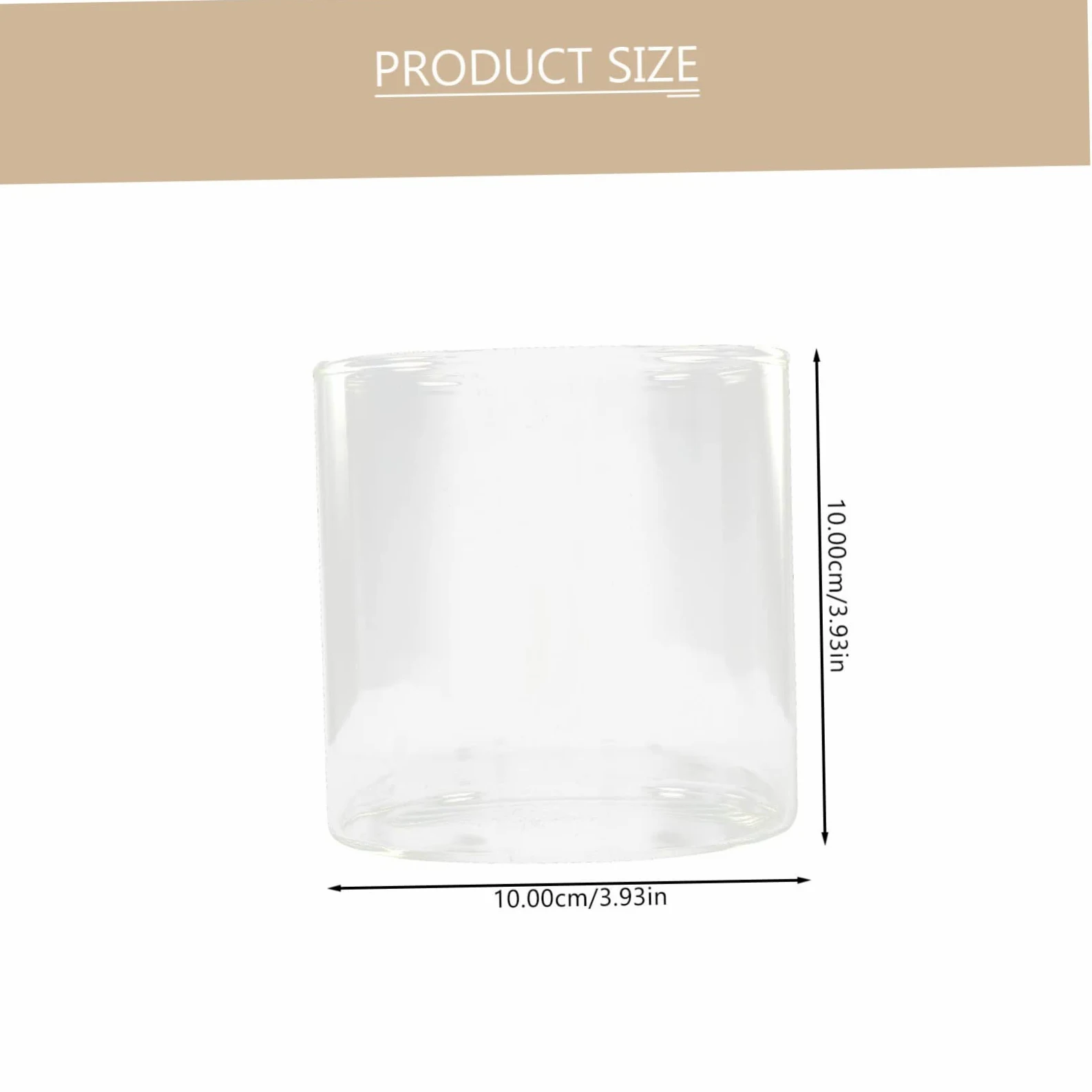 UKCOCO 3pièces Lot de Vases Verre Hydroponique Transparents pour Bureau Cylindres Transparents pour Aquarium