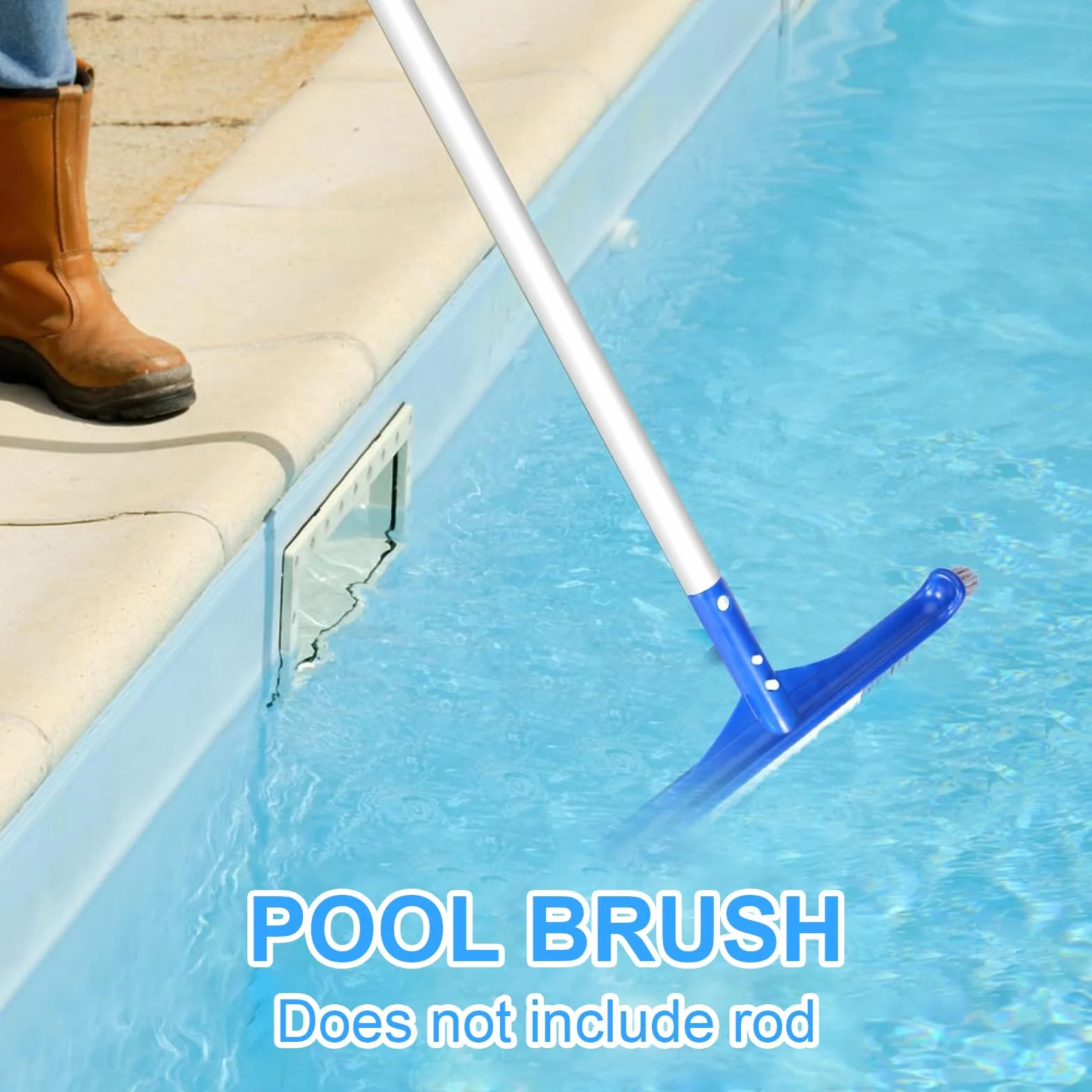 ChengCKJ Brosse de piscine en nylon nettoyage paroi sol