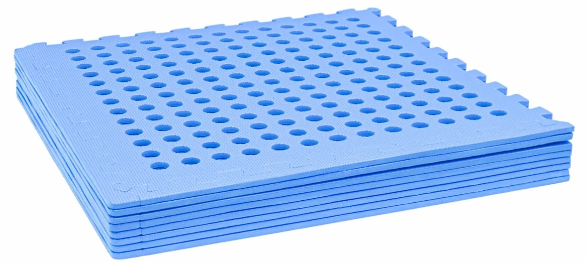 EYEPOWER Tapis de Piscine 2,8 m² - 8 Tapis de Sol EVA 62x62 - Jeu de Dalles de Protection Extérieure