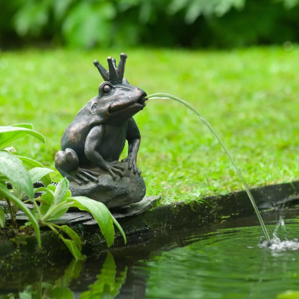 Ubbink Fontaine de jardin à cracheur Grenouille roi