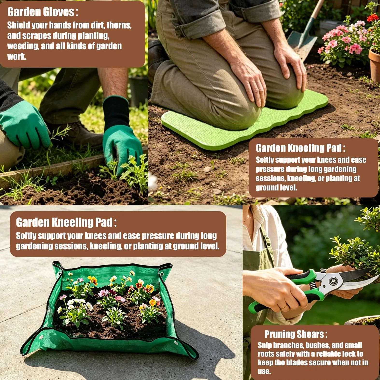 MORROWIND Ensemble D'outils de Jardinage de 13 Pièces avec Sac de Rangement Portable Élégant Et Tablier, Outils Robustes pour L'usage Quotidien du Jardinage Féminin, Vert