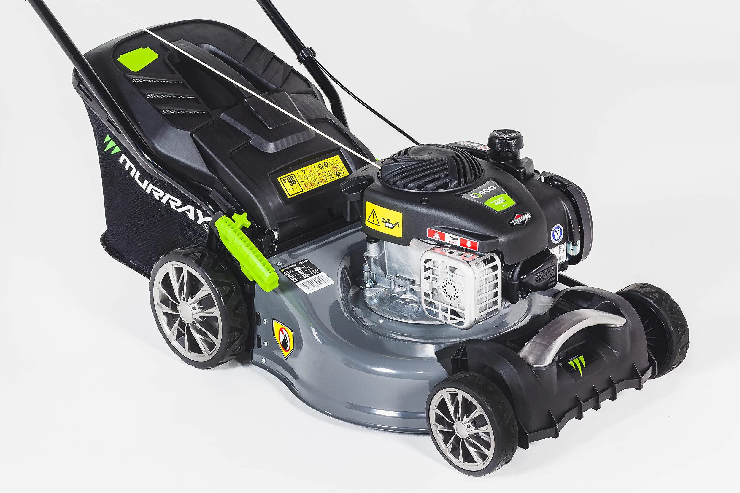 Murray Tondeuse Gazon Thermique "EQ2-300" - Tondeuse à Gazon Essence Poussée 2 en 1, 42cm - Bac à Gazon 45L pour Petites et Moyennes Pelouses - Tondeuse Thermique avec Moteur Briggs & Stratton