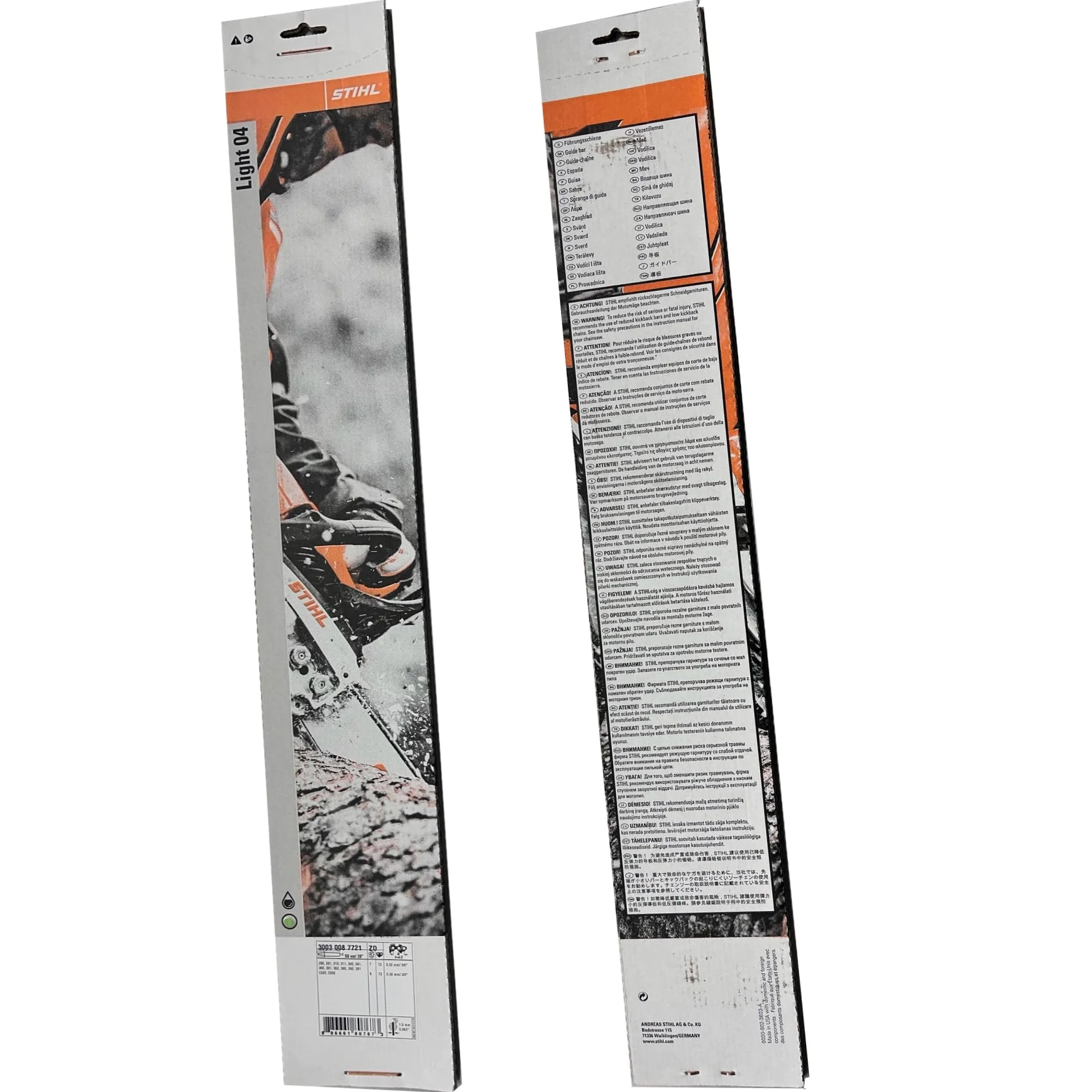 Guide Chaîne Tronçonneuse 30030087721 STIHL Guide: 50 cm Pas: 3/8' Jauge: 1,6