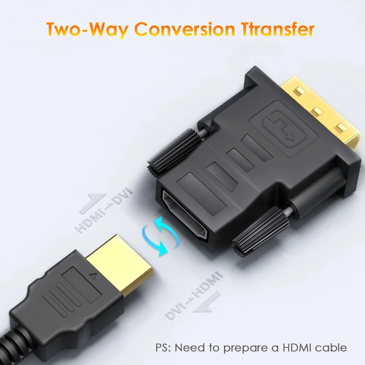 Adaptateur DVI vers HDMI Mâle Femelle 1080P Bidirectionnelle Convertisseur DVI-D 24+1