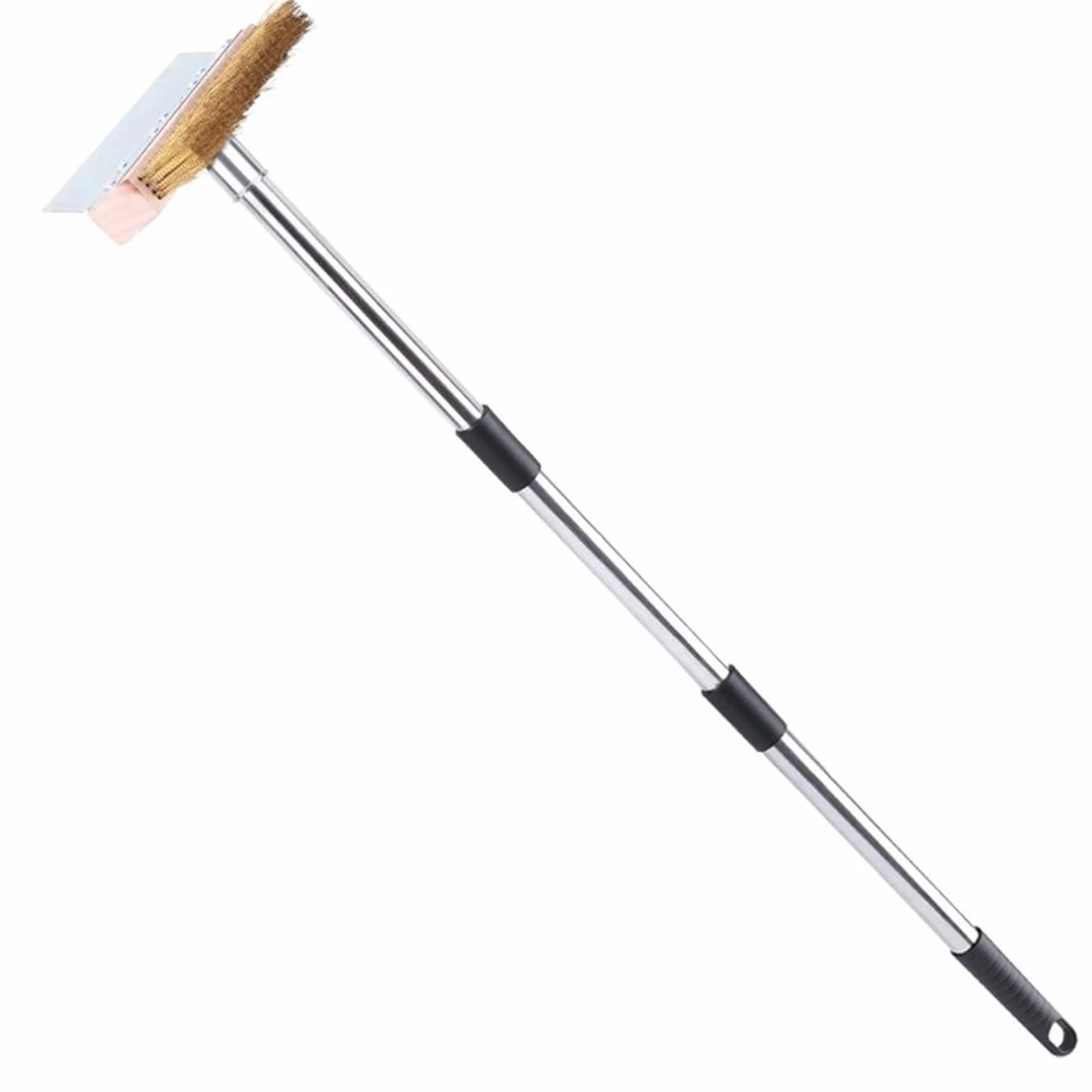 Brosse pour Four À Pizza avec Racloir - Nettoyant pour Pierre À Pizza - Outil Entretien Cuisine