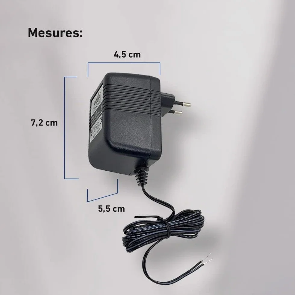 Transformateur 220V à 24V 1.8m pour Programmateur d'Arrosage de Jardin