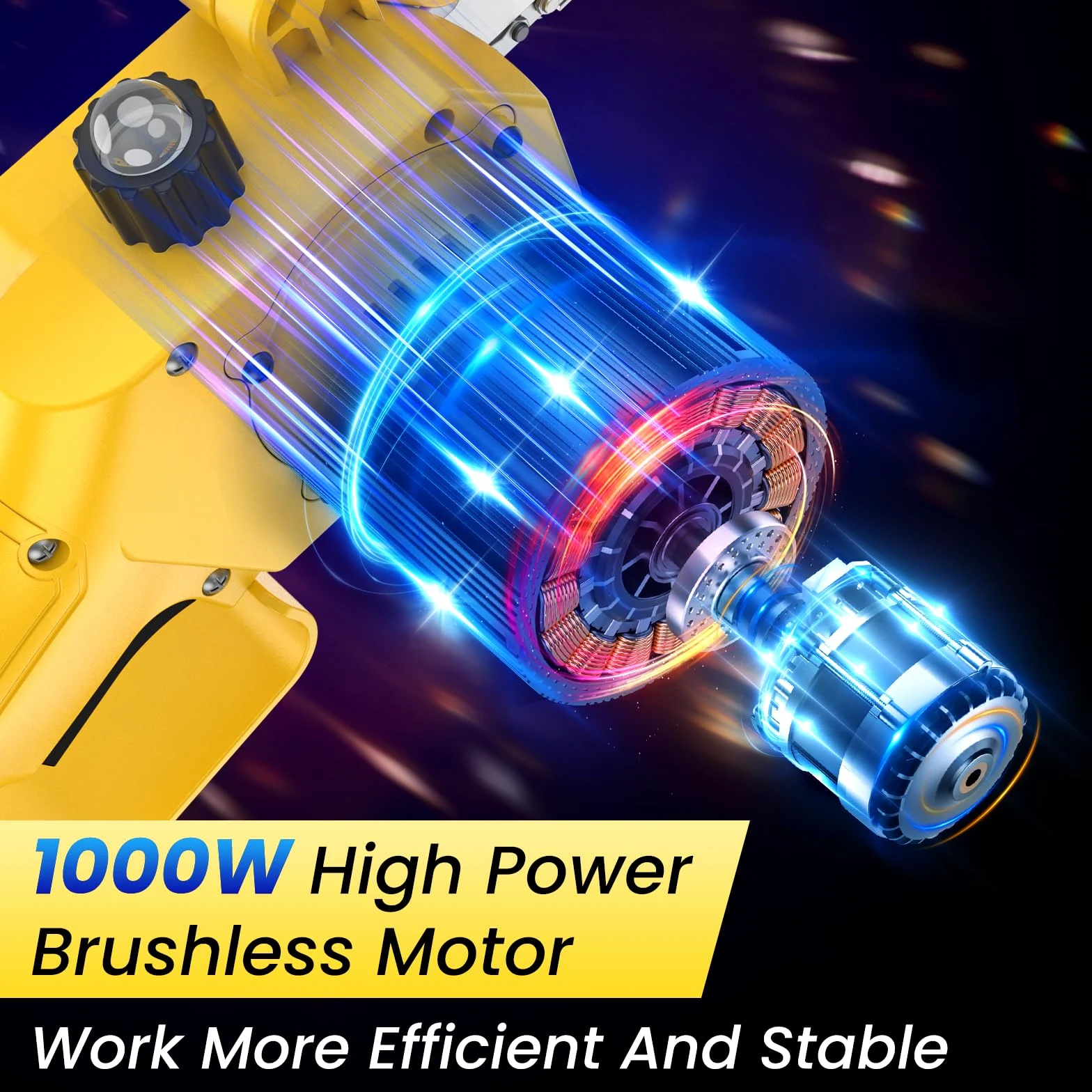 2 en 1 Tronçonneuse à Batterie avec Perche Télescopique, Mini Tronconneuse 6 Pouces avec 2.2M Perche, Extensible jusqu'à 4,2 M, 1000 W Tronconneuse Electrique avec 2 batteries pour Élagage des Arbres