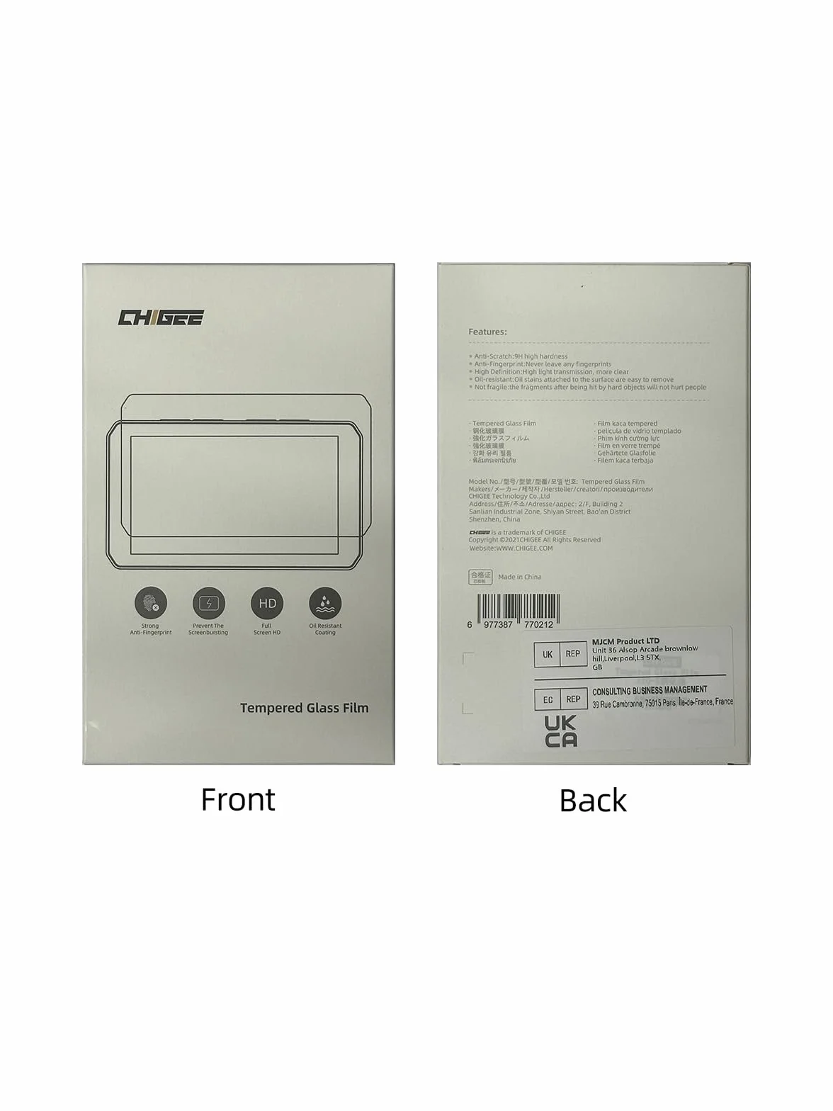 CHIGEE MFP0035 Protection d'écran AIO-5 Lite