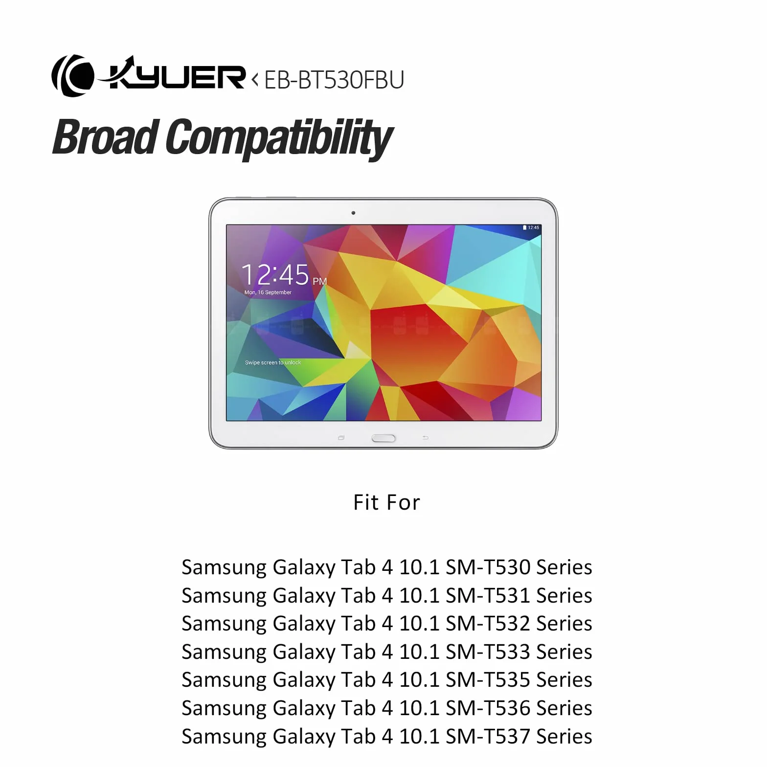EB-BT530FBU Batterie Samsung Galaxy Tab 4 10.1 SM-T530 SM-T531 SM-T535 SM-T537 SM-T532 SM-T533 T536 T530NU T537A T537V T537R4 3G 4G/LTE WiFi