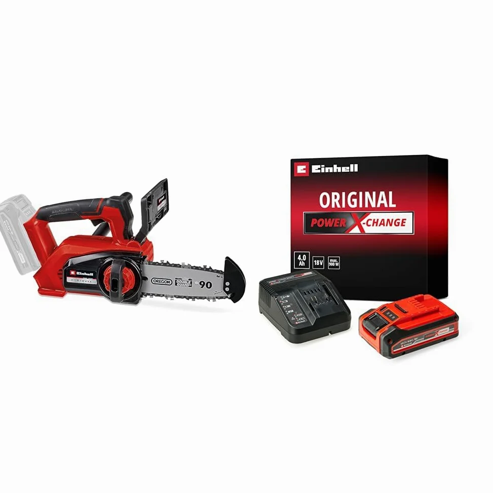 Einhell Professional Elagueuse sans fil FORTEXXA 18-20 TH Solo - Power X-Change (18V, moteur sans charbon, régime max 3 800 tr-min max) avec Chargeur et Batterie 4,0Ah PLUS