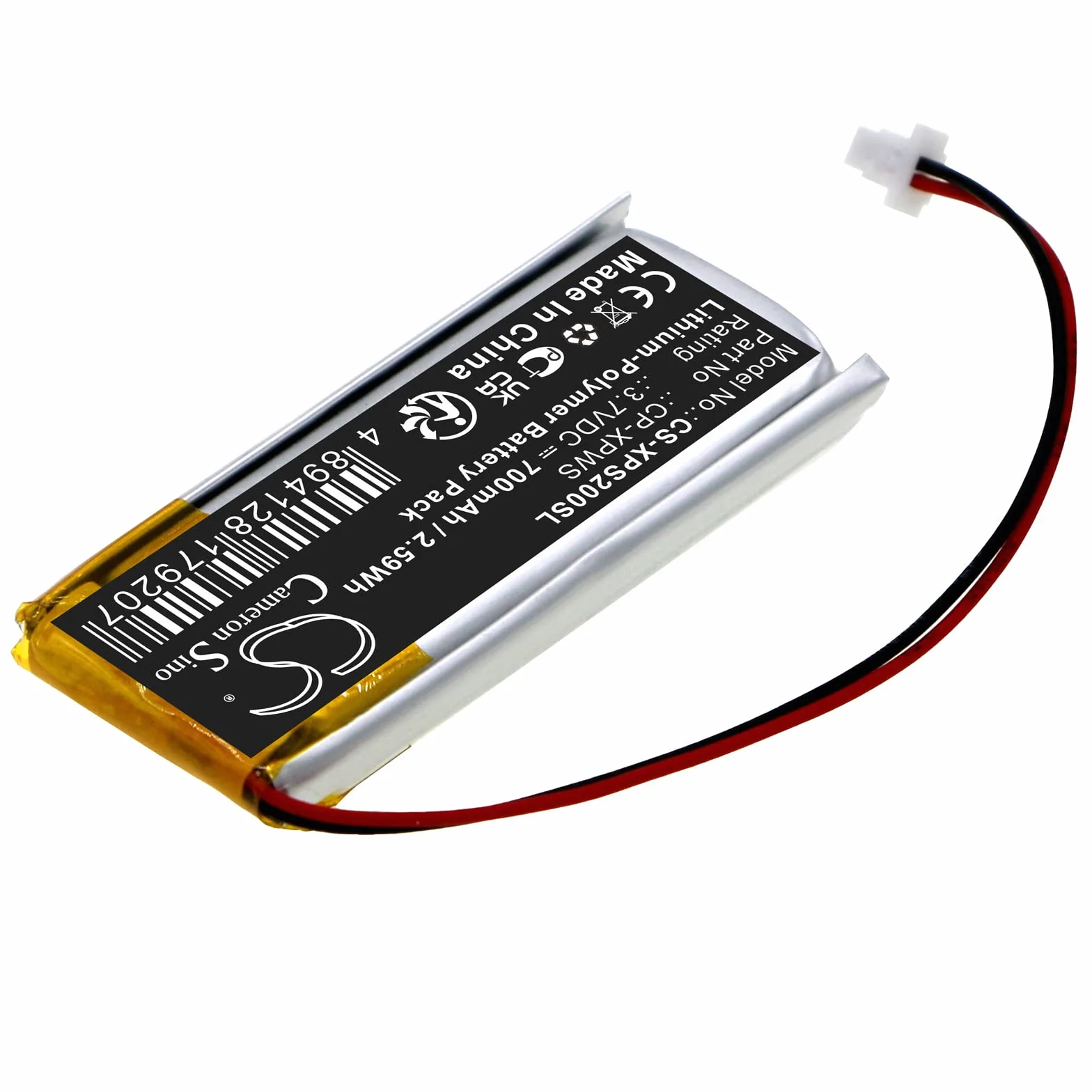 Batterie 700mAh Compatible avec XP Deus MI-4 MI-6 WS1 WS2 WS3 WS4 WS5 remplace CP-XPWS
