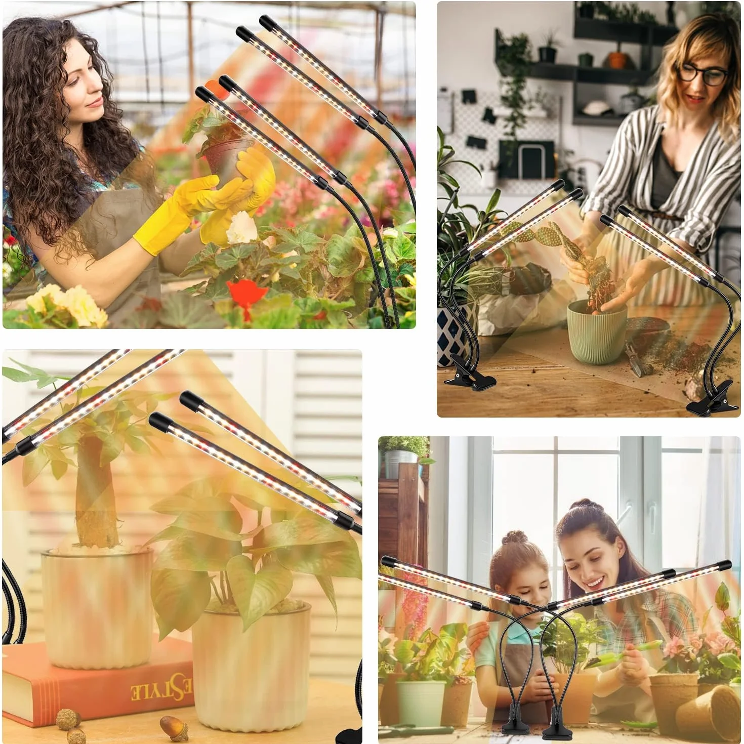 COKOLILA Lampe de Plante 600W COB Spectre Complet Horticole LED Daisy Chain 290x260cm
