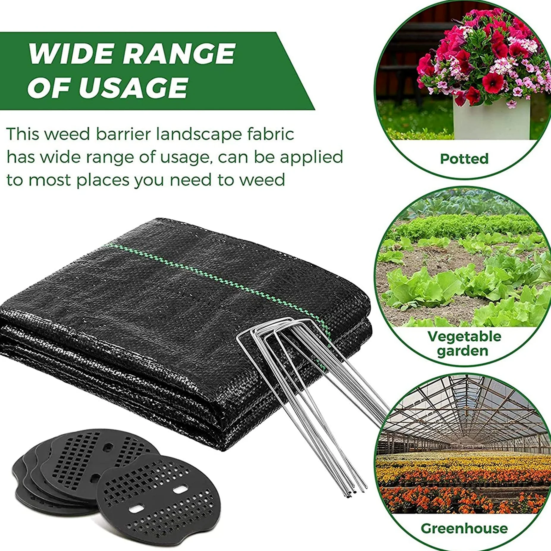 Toile de Paillage,Bâche Geotextile,Toiles Anti-Mauvaises Herbes en Polypropylène 70g/m²,Anti-UV en Tissu Non tissé,Résistant et Perméable,pour Jardin et Serre,Noir (Size : 1.5X10m)