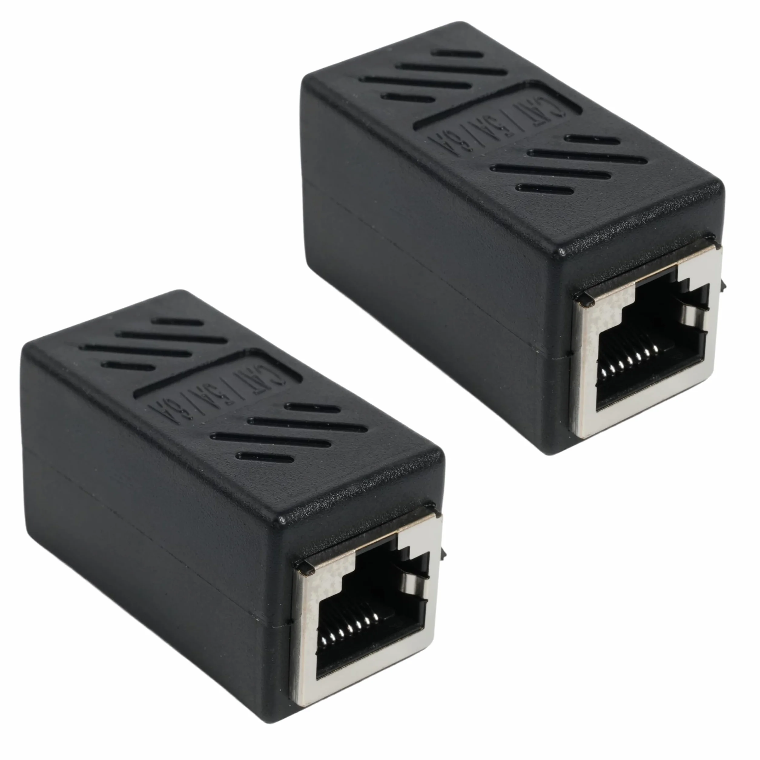 Lot de 2 Coupleur RJ45 10Gbps Connecteur Femelle-Femelle Aluminium Adaptateur Ethernet Blindé Cat8/7/6/5/5e Réseau PoE