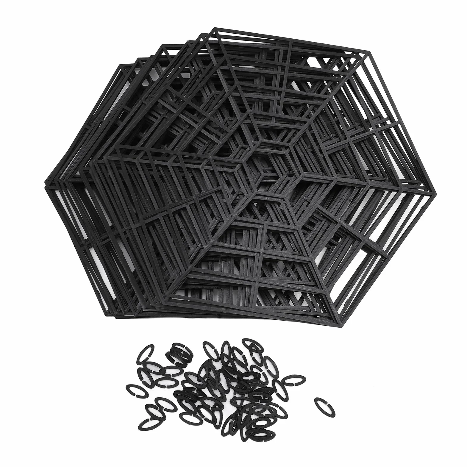 Ensembles de Filets de Protection pour Poissons D'étang, Filet Flottant en Plastique pour Dissuader Les Héron, Léger avec Clips