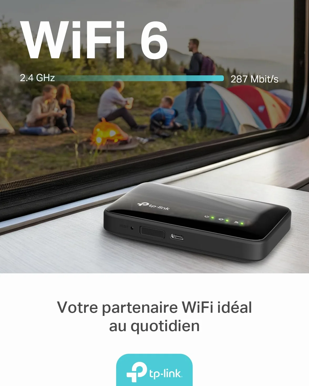 TP-Link M7005 Hotspot Mobile 4G LTE Wi-Fi 6 Batterie 2400 mAh USB-C