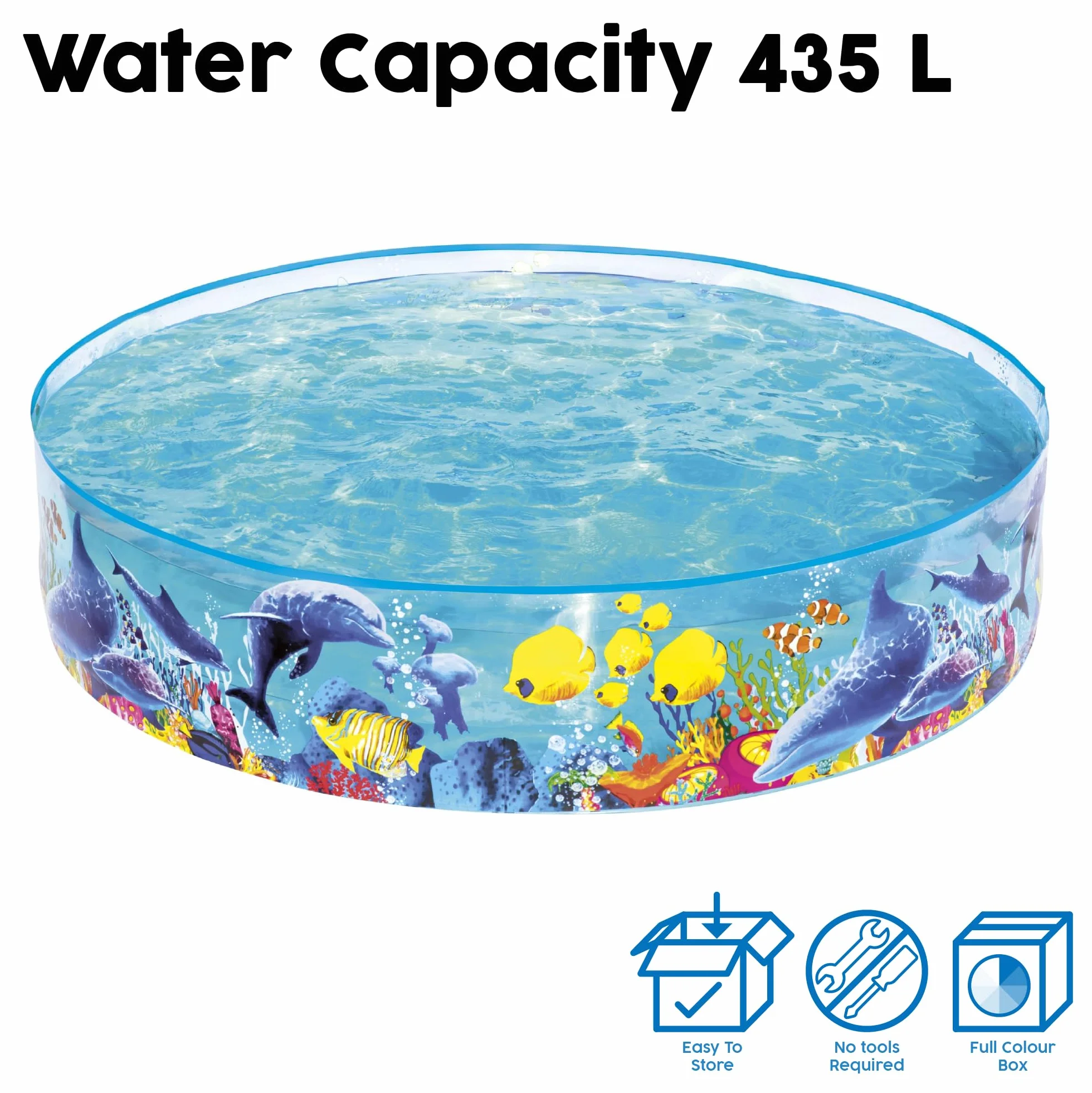 Bestway Piscine Hors Sol Ronde Fill'N'Fun Odissey 183 x 38 cm